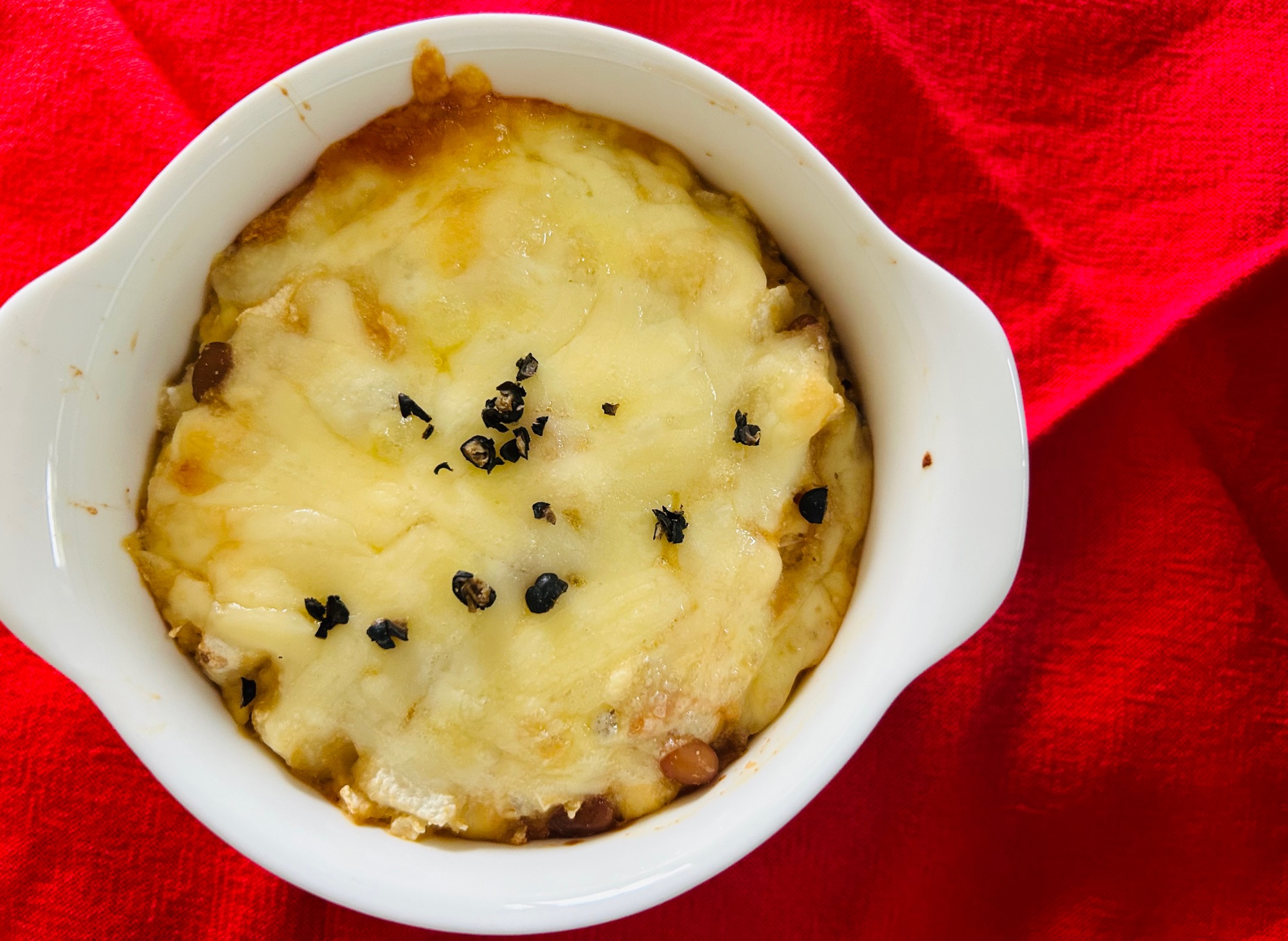 長芋と納豆のグラタン